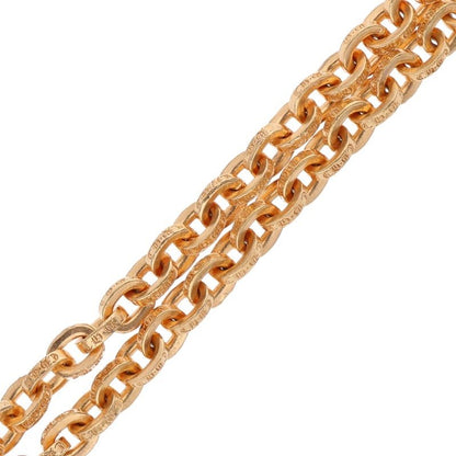 Chrome Hearts 22K PAPER CHAIN 18 Gold Necklace Size 18INCH