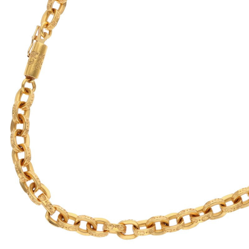 Chrome Hearts 22K Yellow Gold Paper Chain Size ONE SIZE