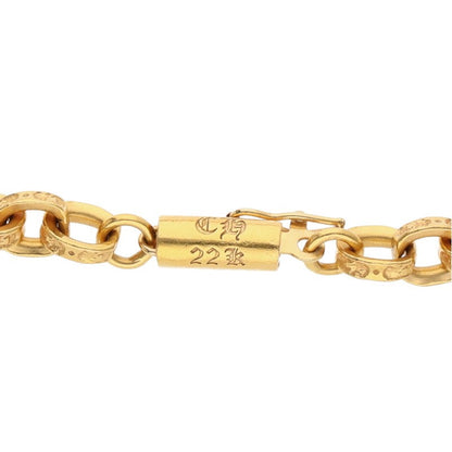 Chrome Hearts 22K Yellow Gold Paper Chain Size ONE SIZE