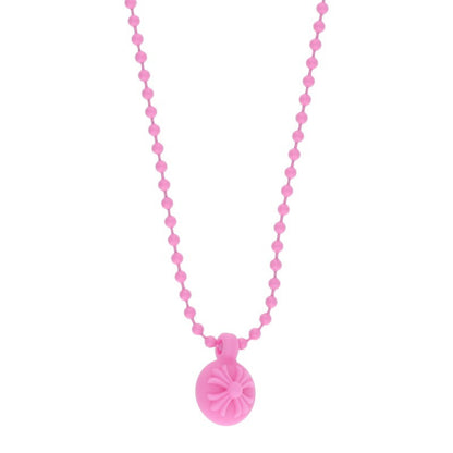 Chrome Hearts Pink Rubber CH Cross Ball (Silver 6.76g)