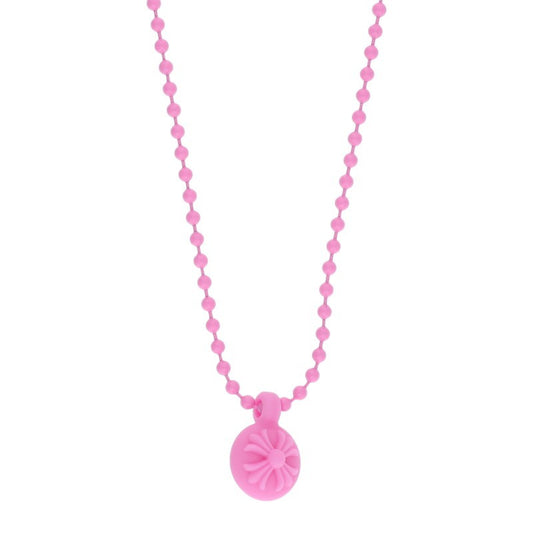 Chrome Hearts Pink Rubber CH Cross Ball (Silver 6.76g)