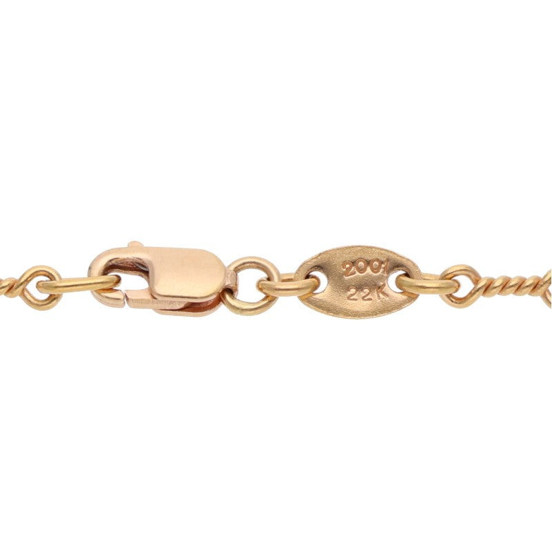 Chrome Hearts 22K Twist Chain 18" Gold Size ONE SIZE Yellow