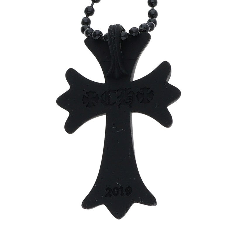 Chrome Hearts Rubber Small CH Cross Necklace Size ONE Black