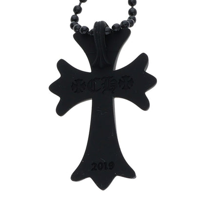 Chrome Hearts Rubber Small CH Cross Necklace Size ONE Black