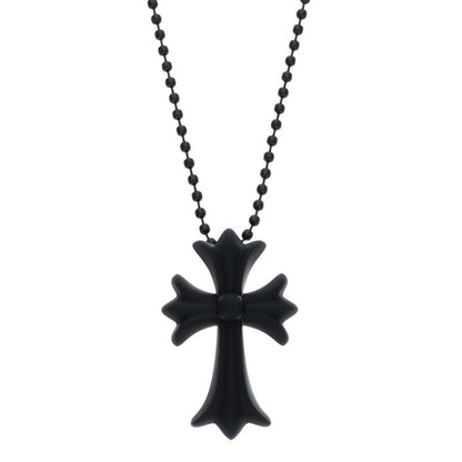 Chrome Hearts Rubber Small CH Cross Necklace Size ONE SIZE