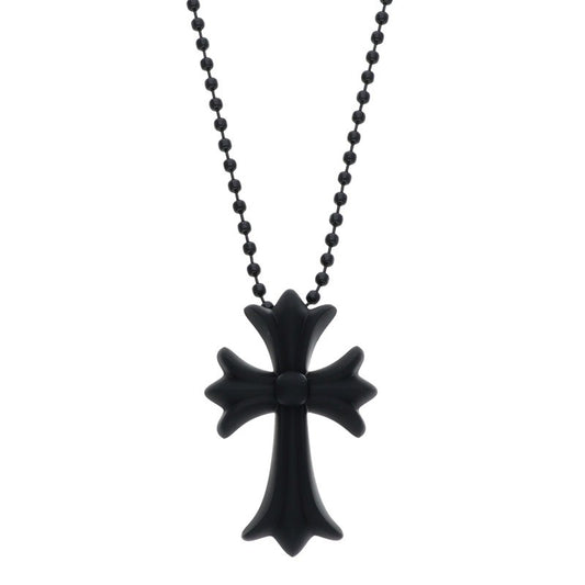 Chrome Hearts Rubber Small CH Cross Necklace Size ONE SIZE
