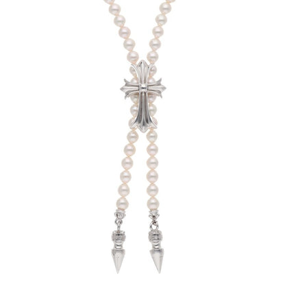 Chrome Hearts Mikimoto CH Cross WG Necklace Size ONE SIZE