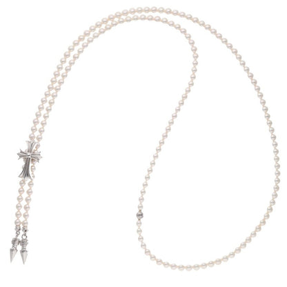 Chrome Hearts Mikimoto CH Cross WG Necklace Size ONE SIZE