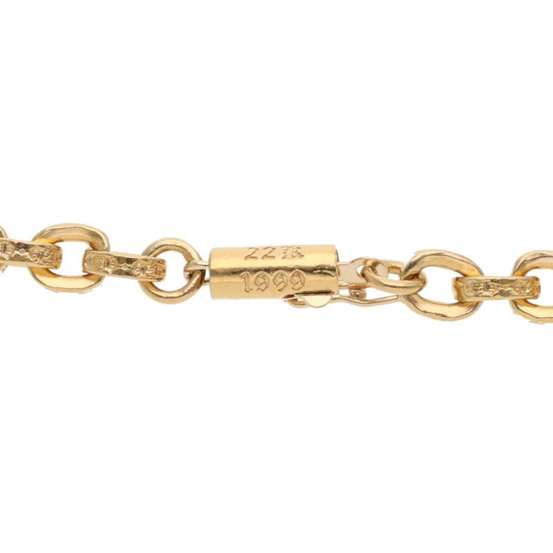 Chrome Hearts 22K Yellow Gold Paper Chain Size ONE SIZE