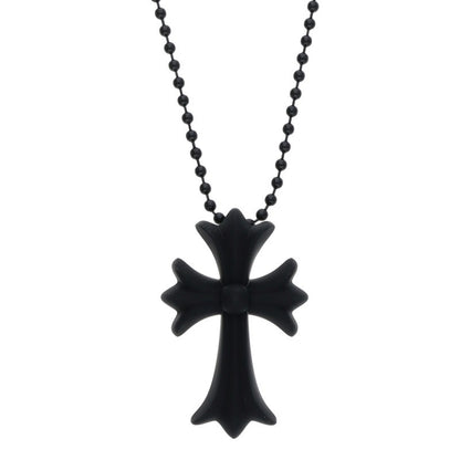Chrome Hearts Rubber CH Cross Small Black Size ONE SIZE