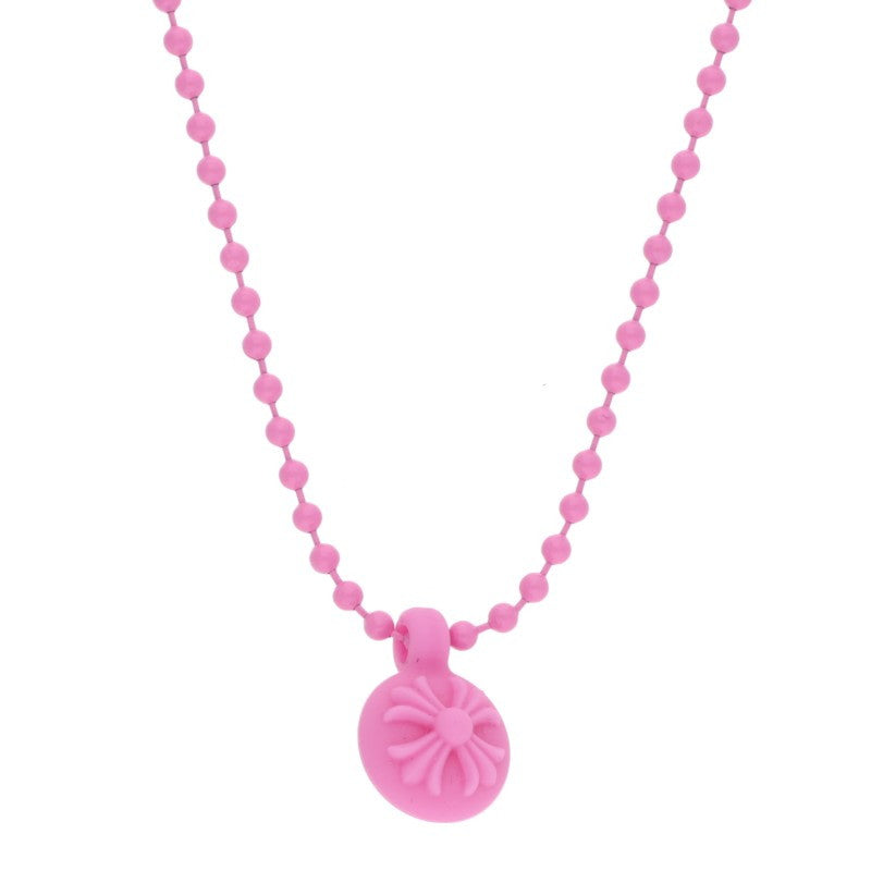 Chrome Hearts Rubber Cloth Ball Pink (Silver 6.69g)