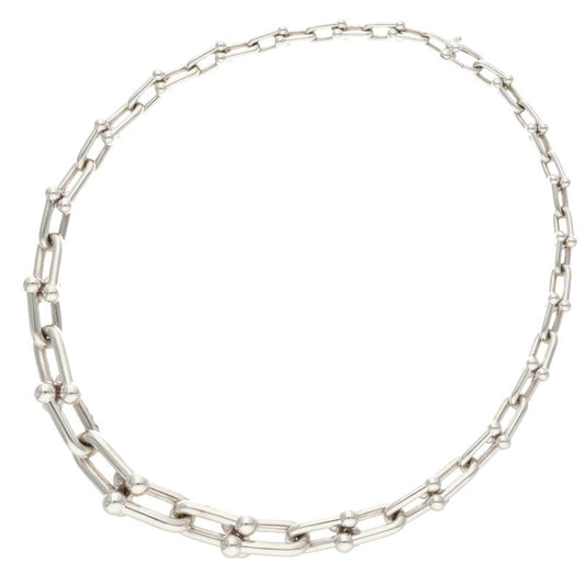 TIFFANY&Co. HardWear Graduated Link Necklace Size ONE Silver