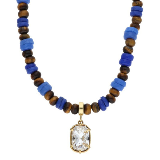 WALES BONNER Crystal Top Bead Necklace Multi Size ONE SIZE