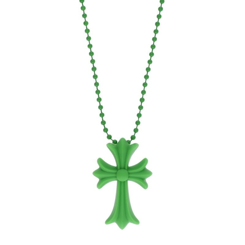 Chrome Hearts Small Rubber Green (Silver 8.36g)