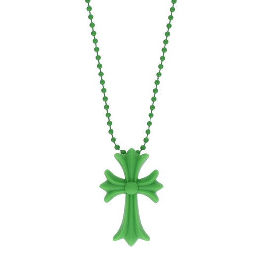 Chrome Hearts Small Rubber Green (Silver 8.36g)