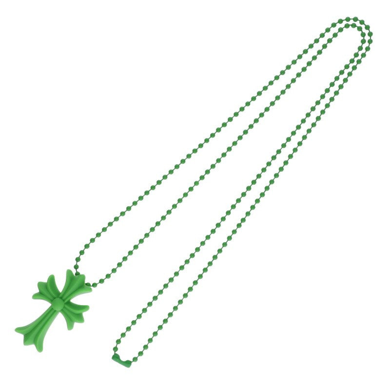 Chrome Hearts Small Rubber Green (Silver 8.36g)
