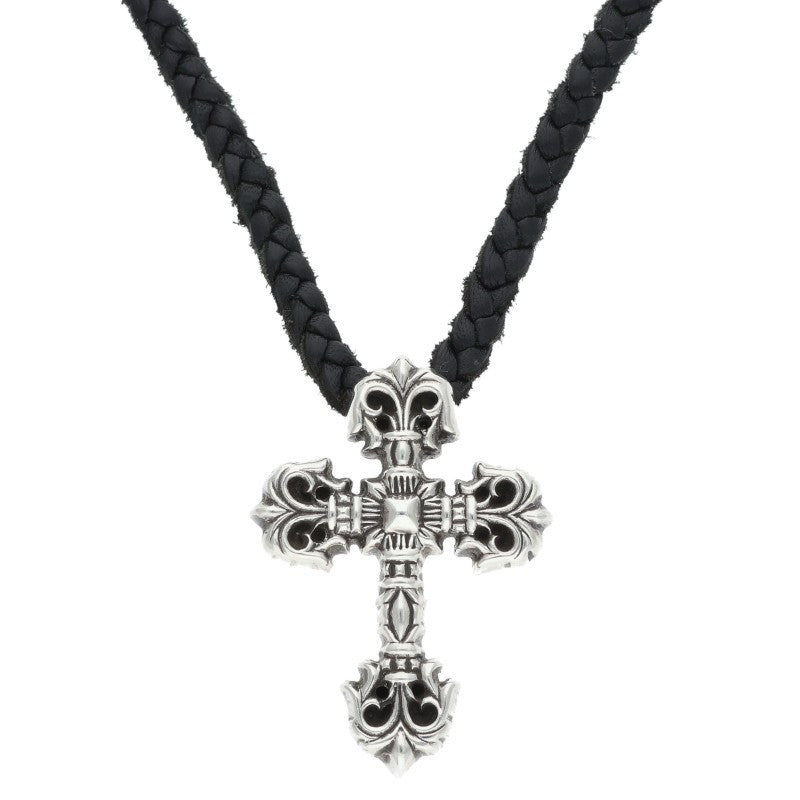 Chrome Hearts XS Filigree Cross Leather Braid Size ONE SIZE
