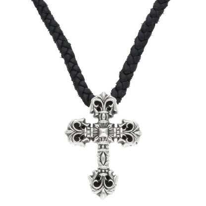 Chrome Hearts XS Filigree Cross Leather Braid Size ONE SIZE