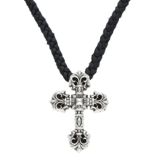Chrome Hearts XS Filigree Cross Leather Braid Size ONE SIZE