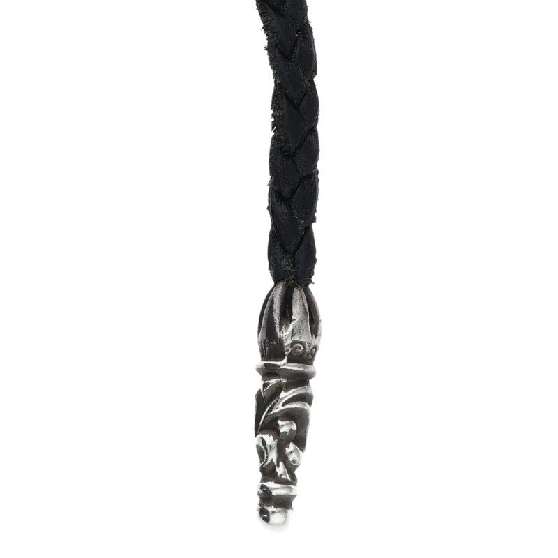 Chrome Hearts Scroll Leather Braid Necklace Size ONE SIZE