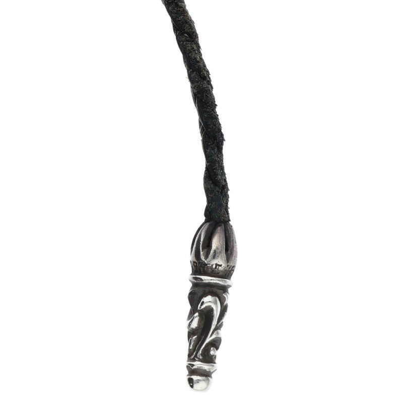 Chrome Hearts Scroll Leather Braid Necklace Size ONE SIZE