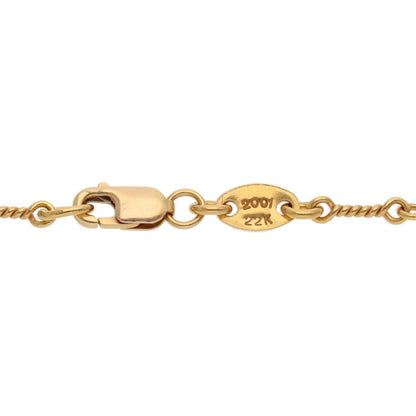 Chrome Hearts 22K Yellow Gold Twist Chain 18in Size ONE SIZE