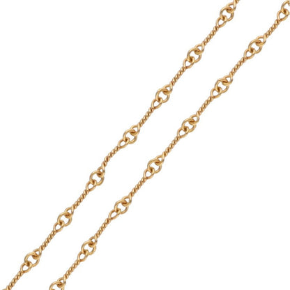 Chrome Hearts 22K Yellow Gold Twist Chain 18in Size ONE SIZE