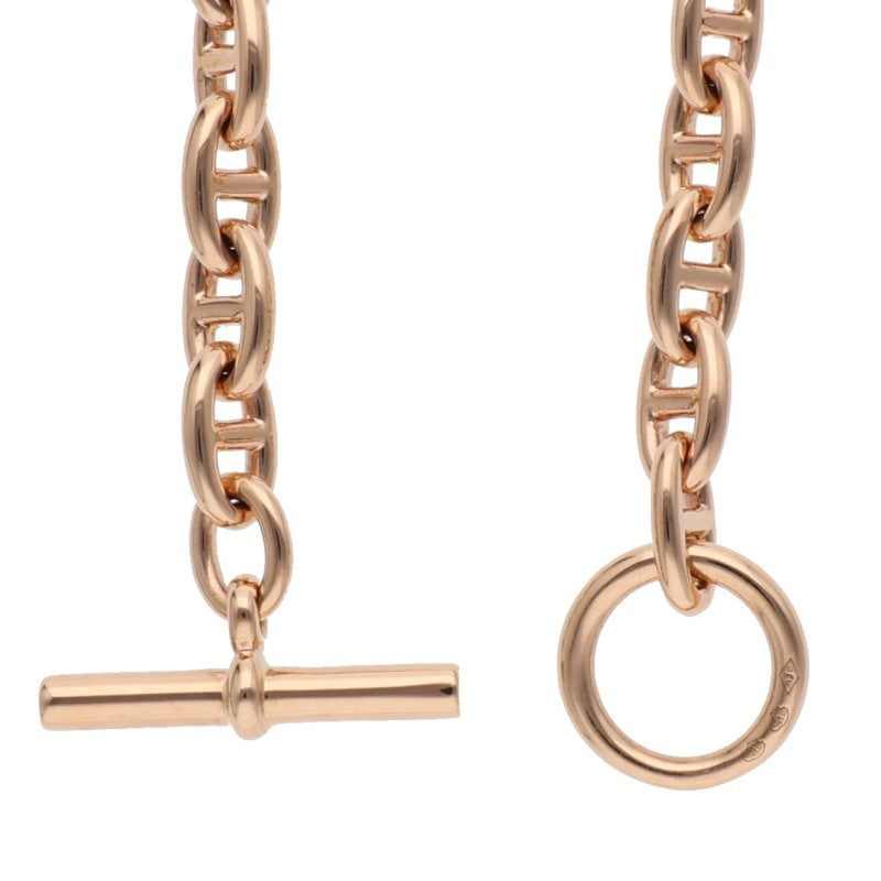 HERMES Chaine d'Ancre TPM K18PG Choker Size ONE SIZE