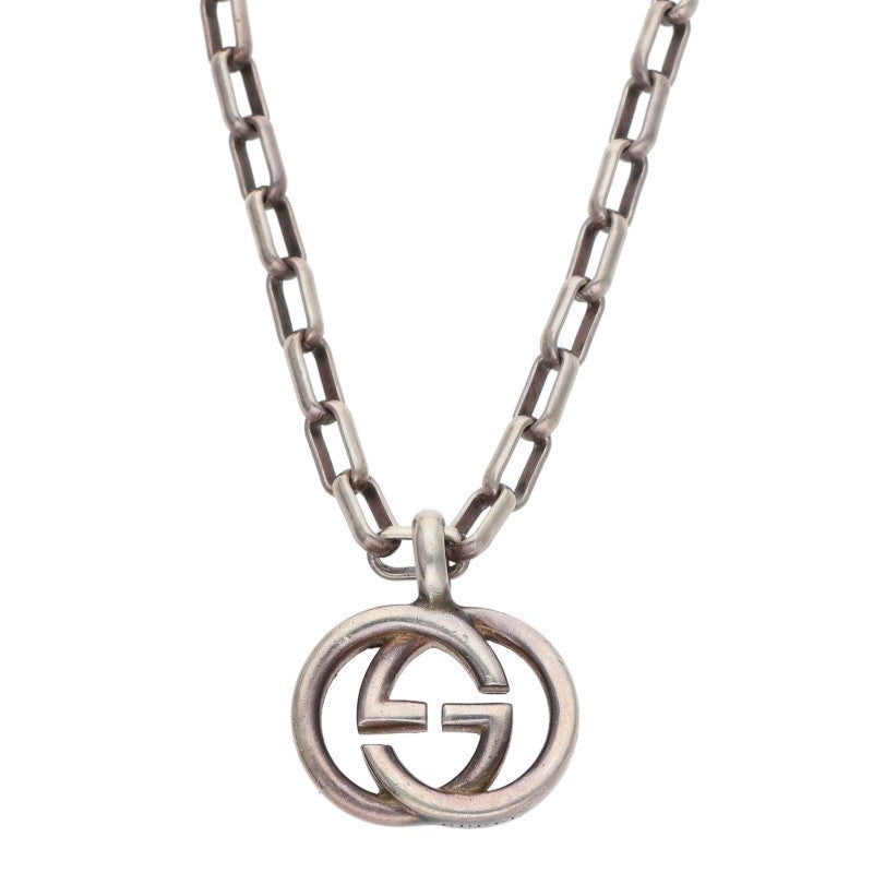 GUCCI Interlocking G Sterling Silver Necklace Size ONE SIZE