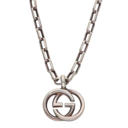 GUCCI Interlocking G Sterling Silver Necklace Size ONE SIZE