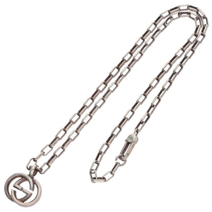 GUCCI Interlocking G Sterling Silver Necklace Size ONE SIZE