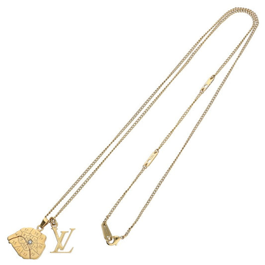 LOUISVUITTON Collier Map LV Initial Gold-Tone Size ONE SIZE