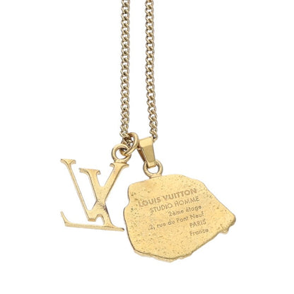 LOUISVUITTON Collier Map LV Initial Gold-Tone Size ONE SIZE