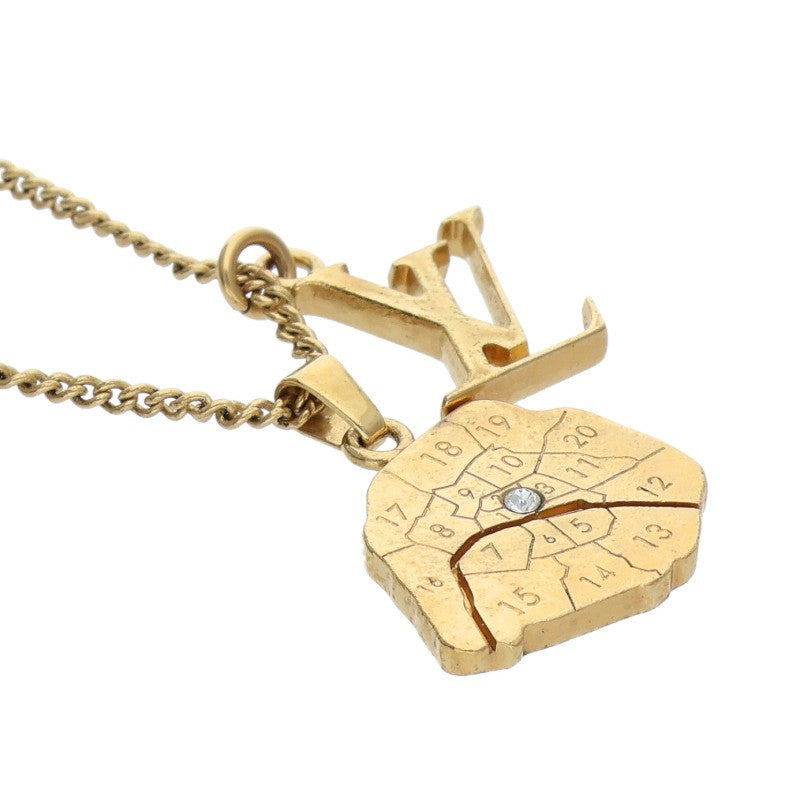 LOUISVUITTON Collier Map LV Initial Gold-Tone Size ONE SIZE
