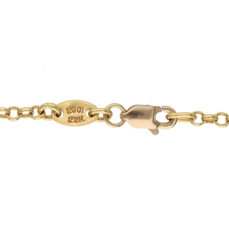 Chrome Hearts 22K Yellow Gold Roll Chain 24in Size ONE SIZE