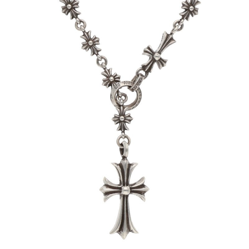 Chrome Hearts CH Cross Tiny E Rosary Silver