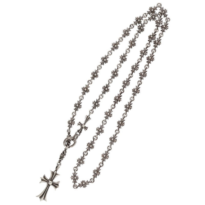 Chrome Hearts CH Cross Tiny E Rosary Silver