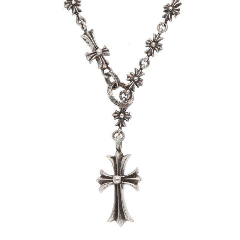 Chrome Hearts CH Cross Tiny E Rosary Silver