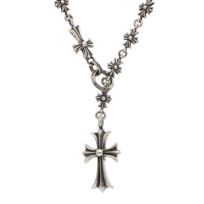 Chrome Hearts CH Cross Tiny E Rosary Silver