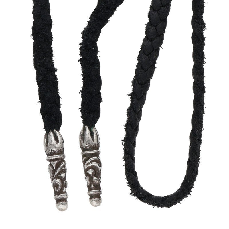 Chrome Hearts Scroll Leather Braid Necklace Size ONE Multi