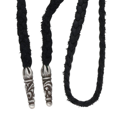 Chrome Hearts Scroll Leather Braid Necklace Size ONE Multi