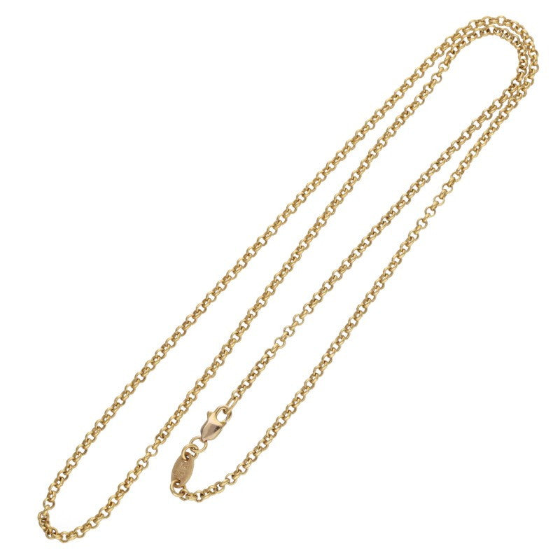 Chrome Hearts 22K 14K Gold Roll Chain Necklace Size 20INCH