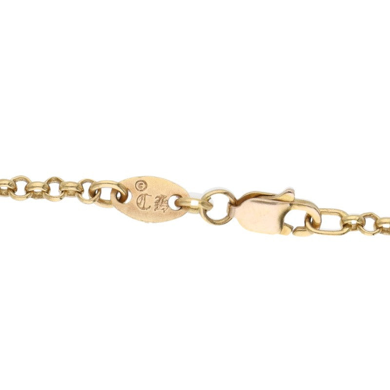 Chrome Hearts 22K 14K Gold Roll Chain Necklace Size 20INCH