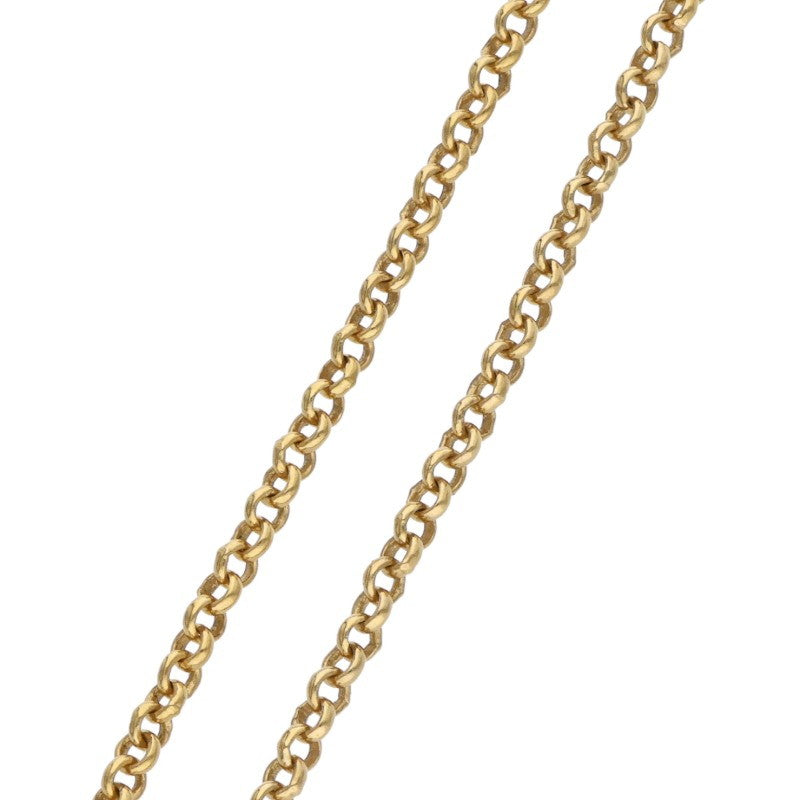 Chrome Hearts 22K 14K Gold Roll Chain Necklace Size 20INCH