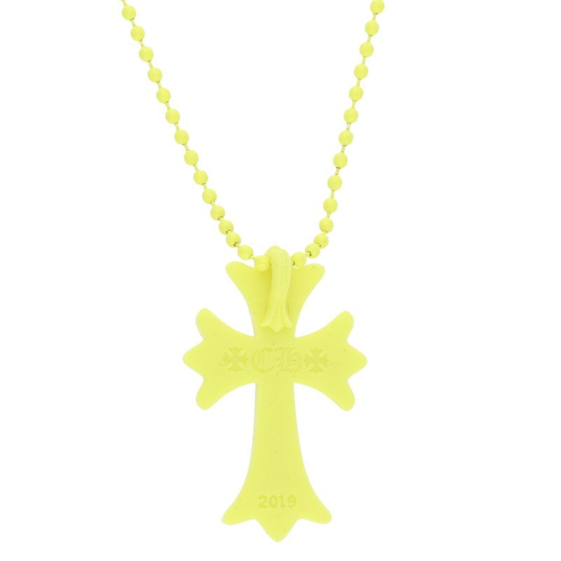 Chrome Hearts Rubber Small CH Cross Necklace Size ONE Yellow