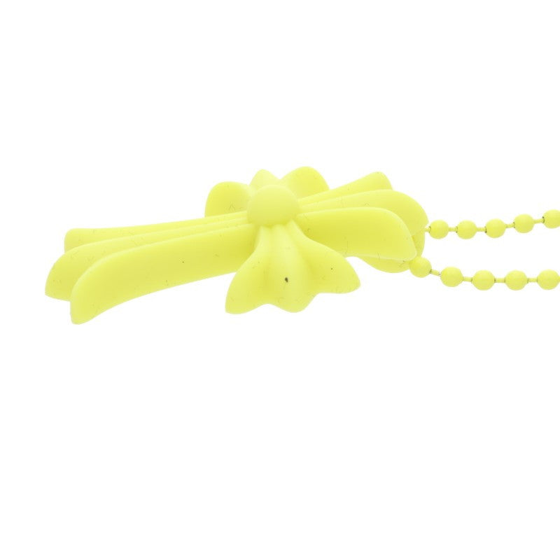 Chrome Hearts Rubber Small CH Cross Necklace Size ONE Yellow