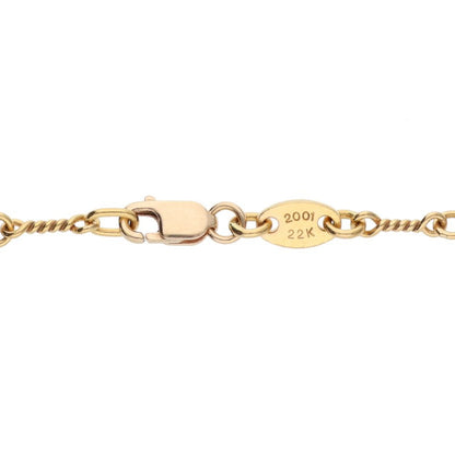 Chrome Hearts 22K Yellow Gold Twist Chain Size ONE SIZE
