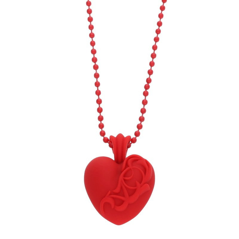 Chrome Hearts Rubber Heart Silicone Necklace Size ONE SIZE
