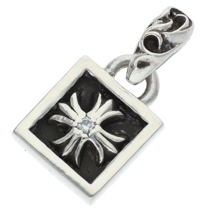 Chrome Hearts Framed CH Plus 1 Diamond Silver Size ONE SIZE