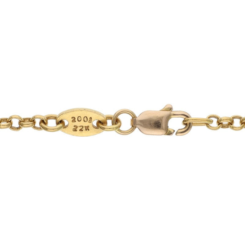 Chrome Hearts 22K Yellow Gold 18inch Roll Size ONE SIZE